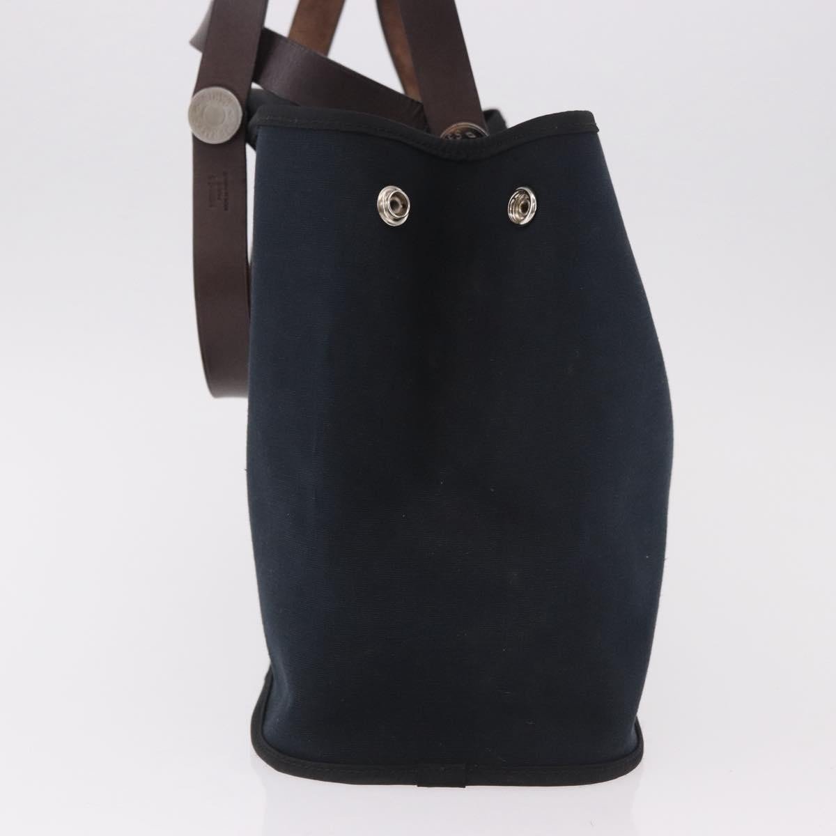 Hermès Hermes Cabag Elan Toile and Leather 39 Zwart