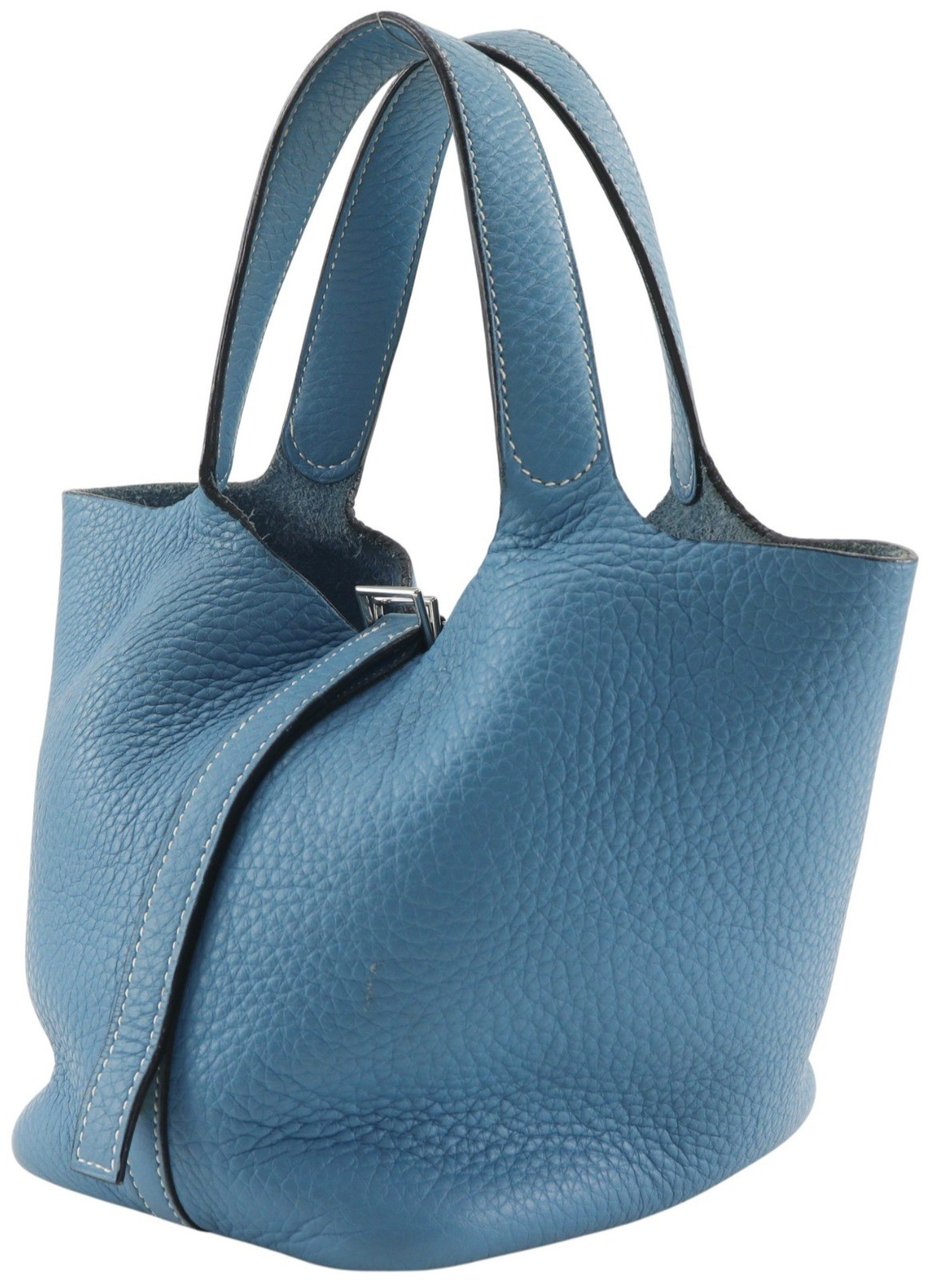 Hermès Hermes Picotin Lock Clemence TPM Blauw