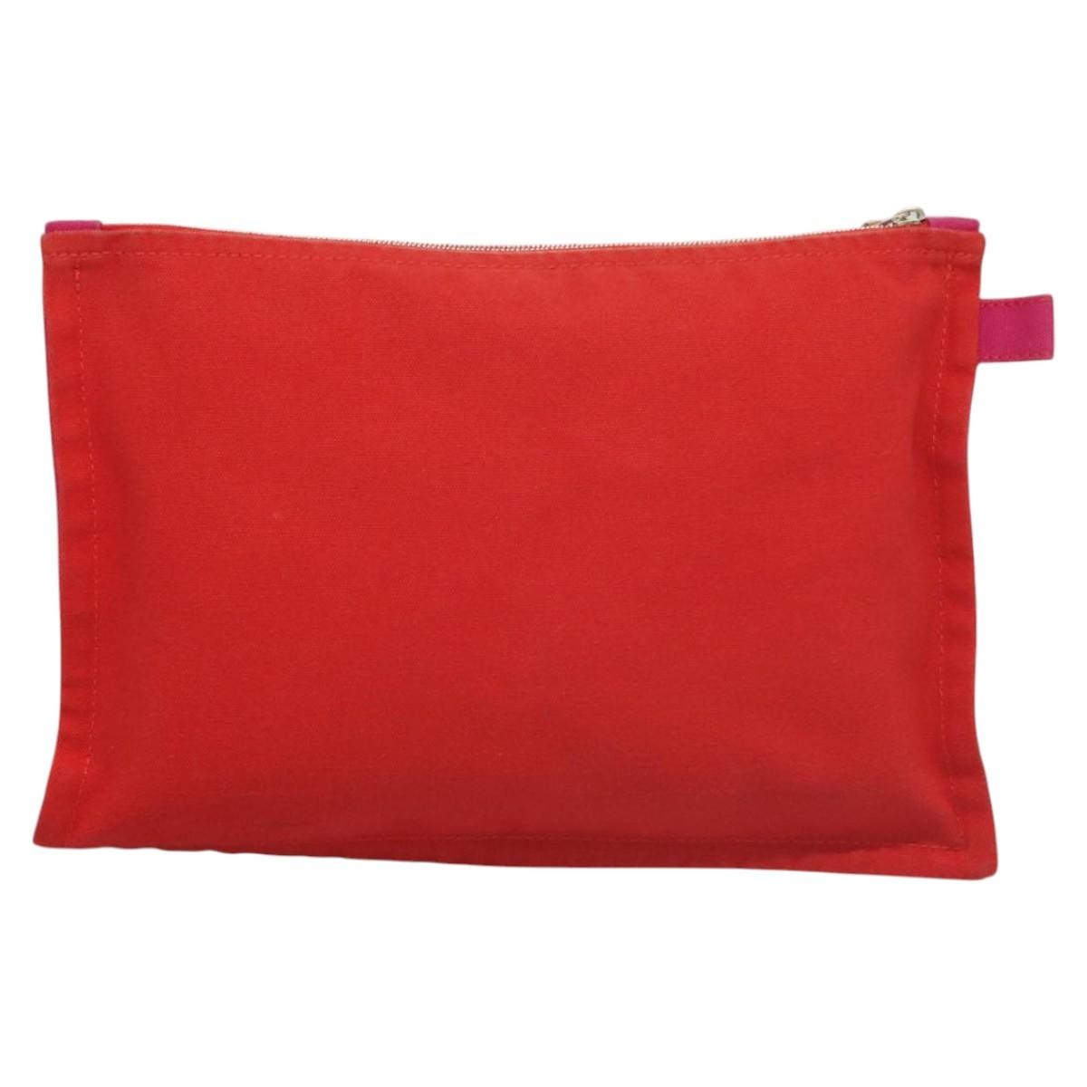 Hermès Hermes Bora Bora Pouch Toile MM Roze