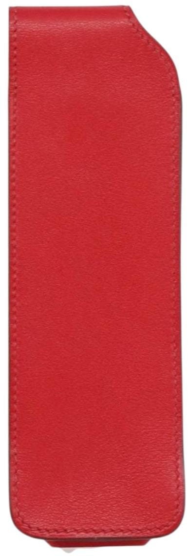 Hermès Hermes Glasses Case Leather Rood