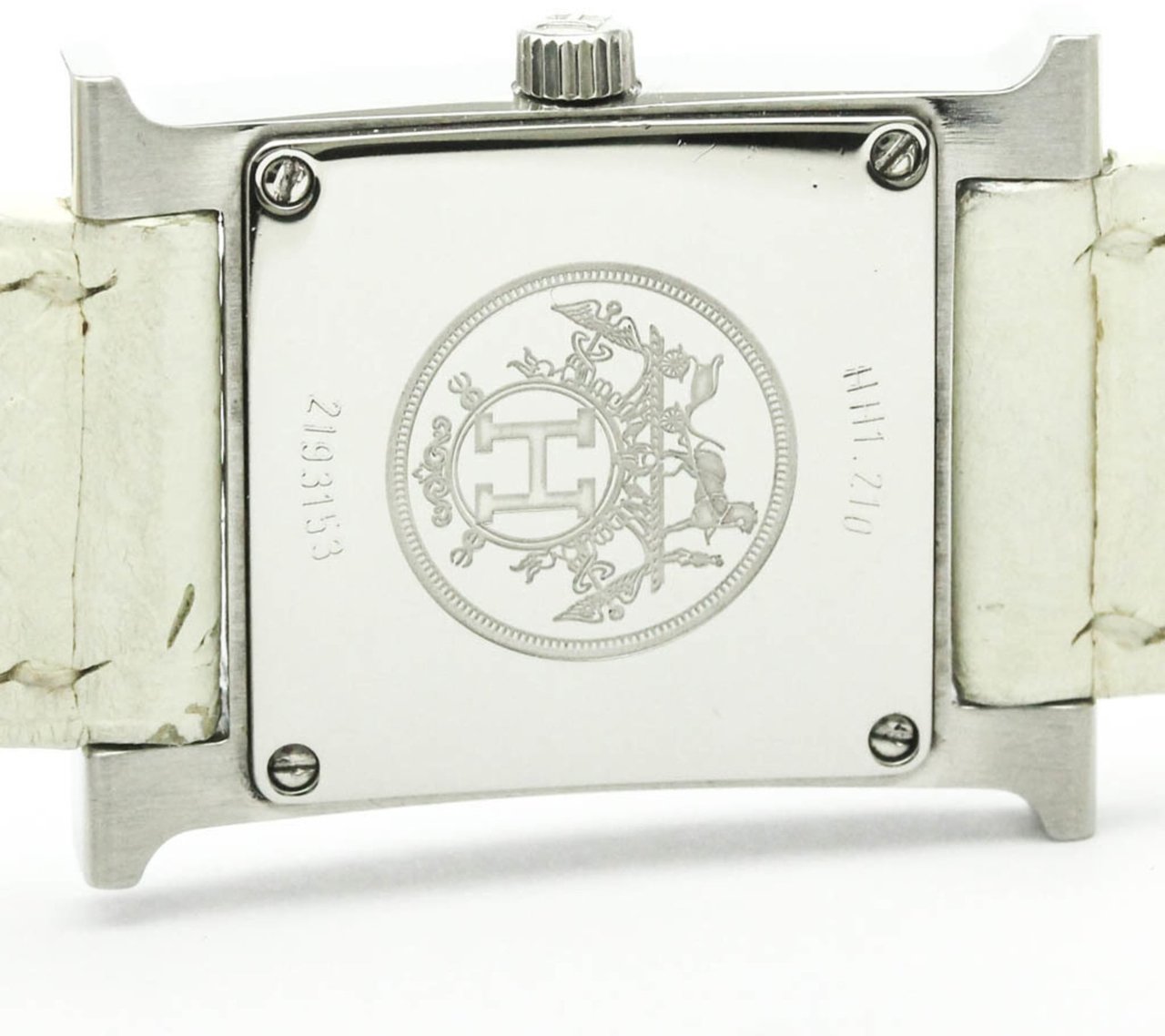 Hermès Hermes Heure H Double Tour Quartz Watch Stainless Steel and Leather 21 Divers