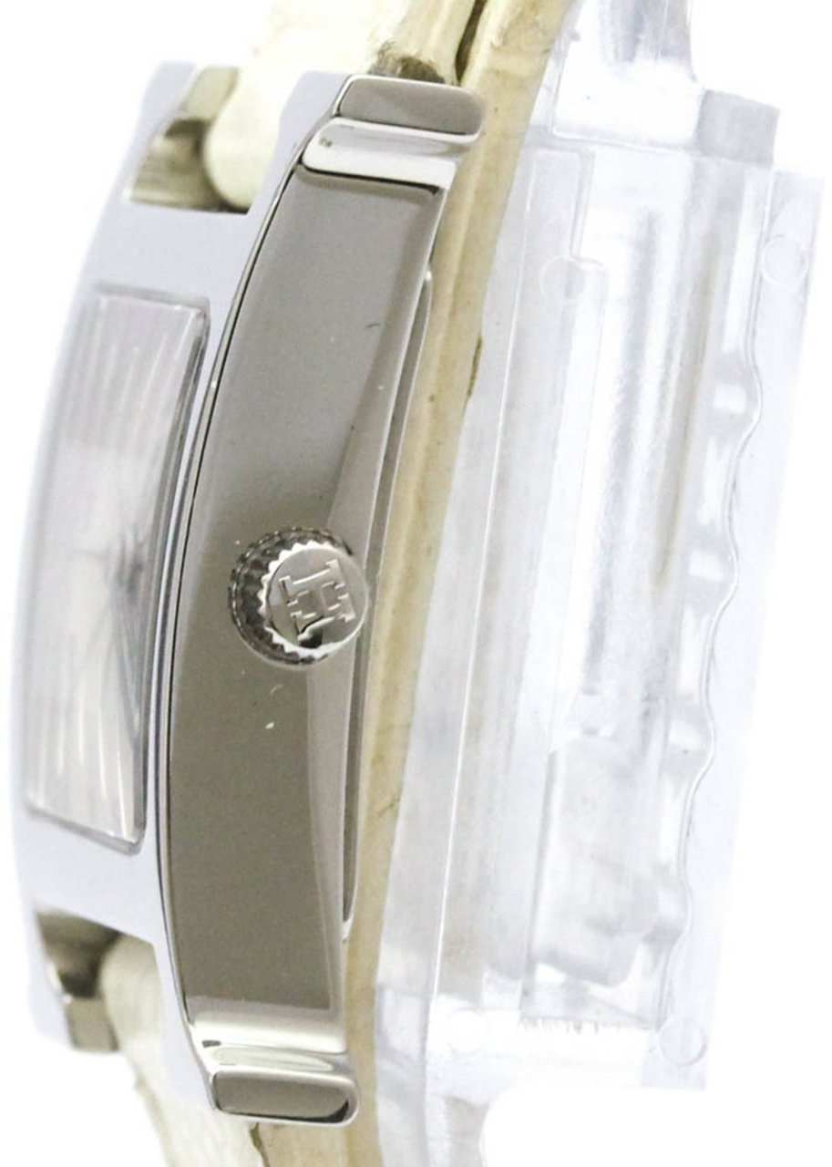 Hermès Hermes Heure H Double Tour Quartz Watch Stainless Steel and Leather 21 Divers