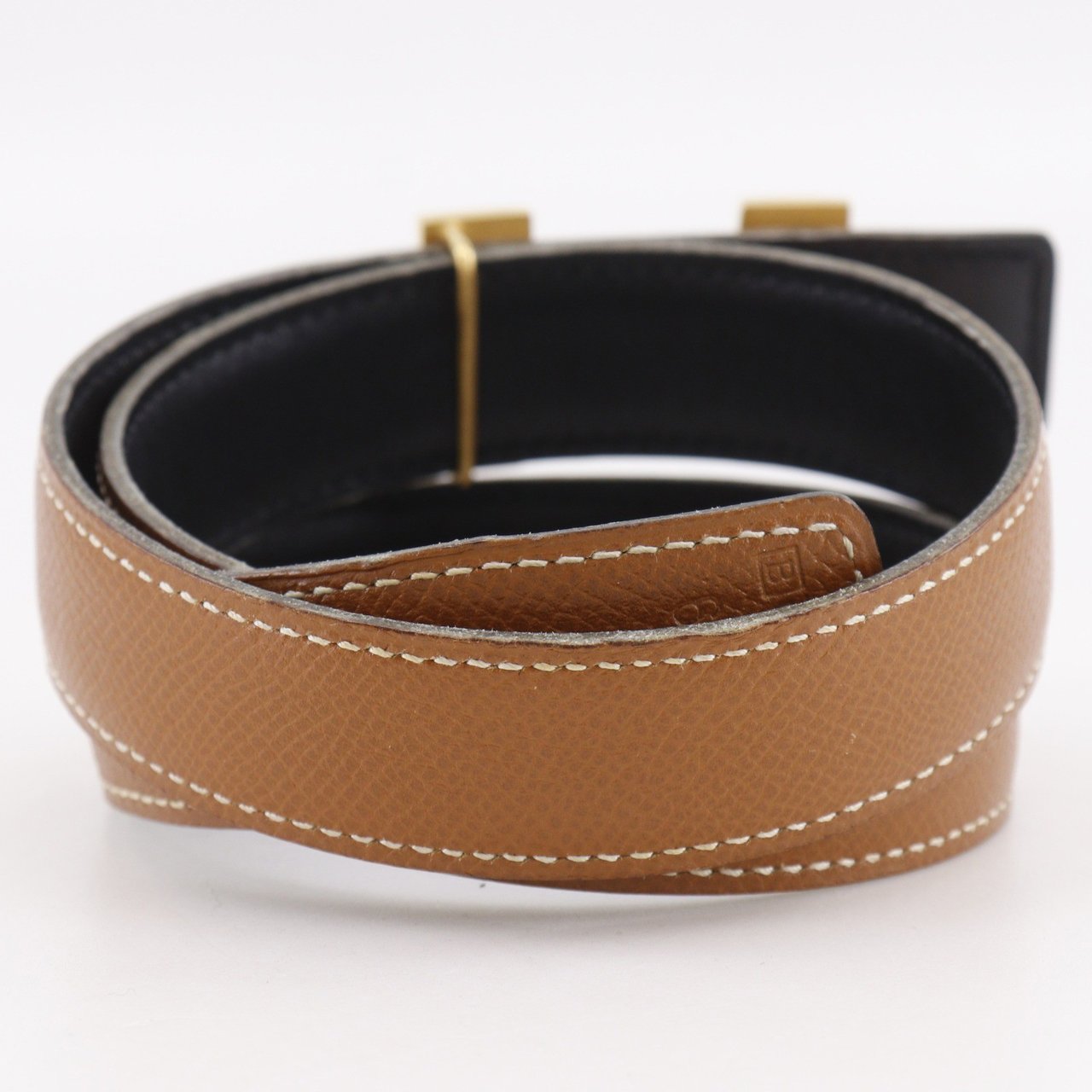 Hermès Hermes Constance Reversible Belt Leather Medium Bruin