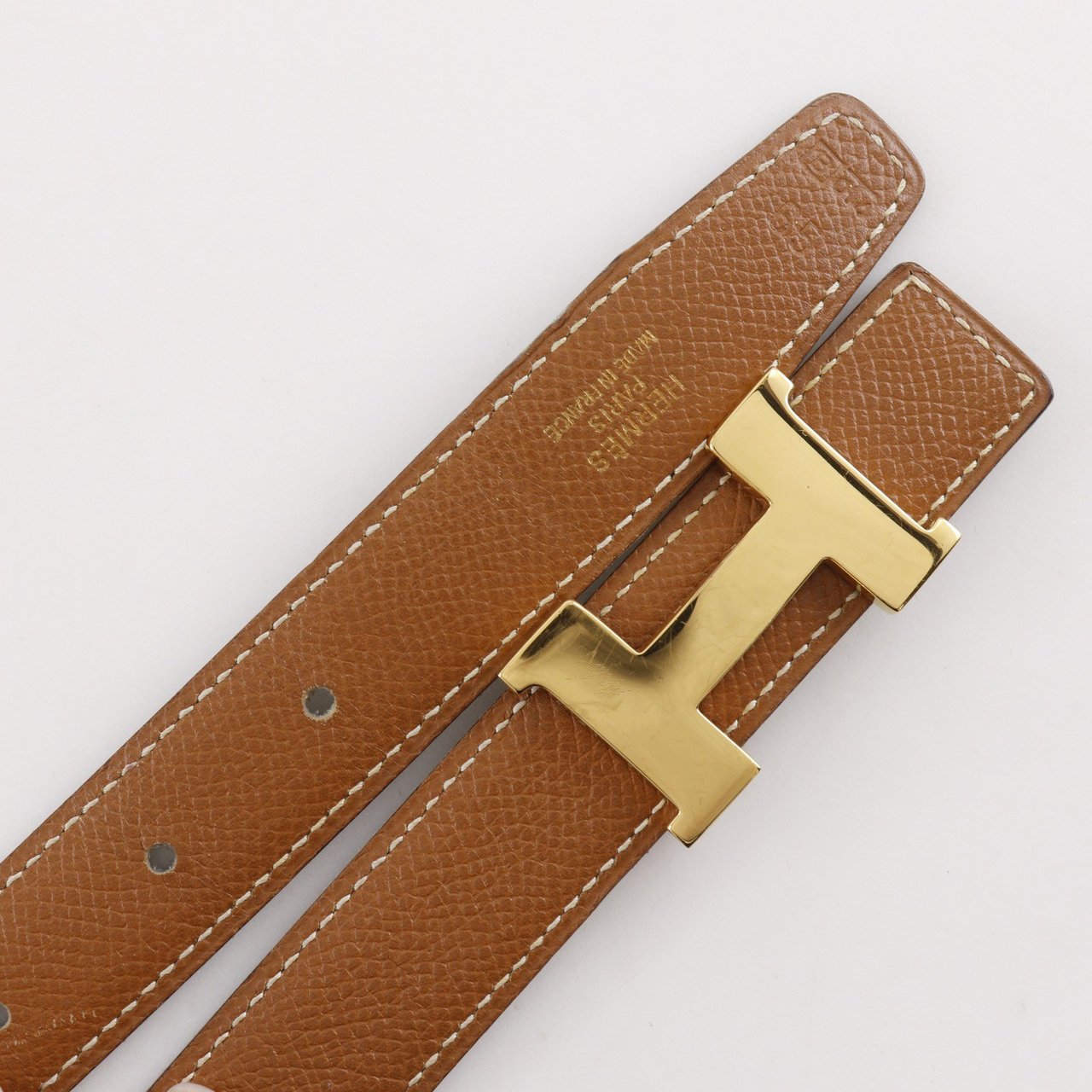Hermès Hermes Constance Reversible Belt Leather Medium Bruin