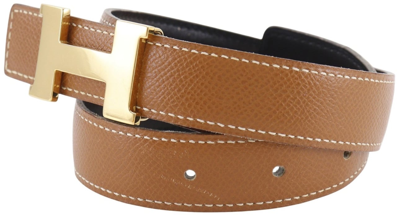 Hermès Hermes Constance Reversible Belt Leather Medium Bruin