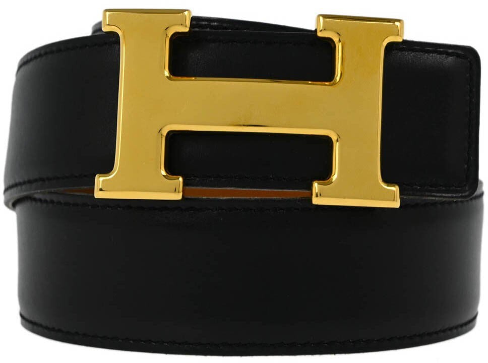 Hermès Hermes Constance Reversible Belt Leather Medium Geel