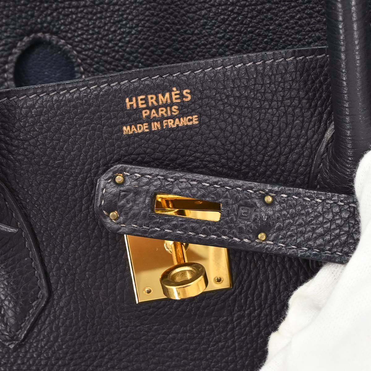 Hermès Hermes Birkin Blue Togo with Gold Hardware 35 Blauw