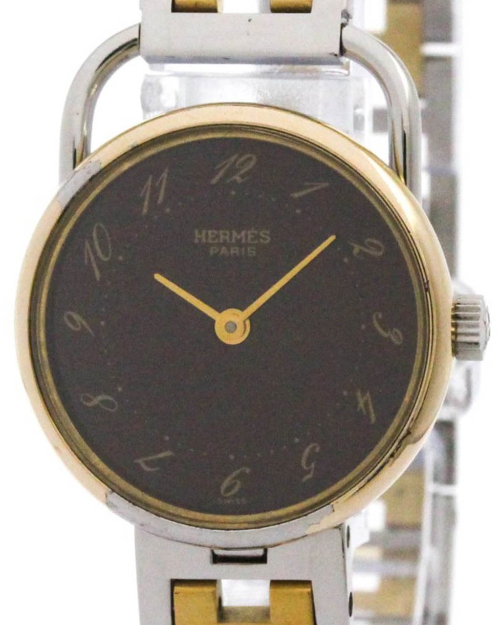 Hermès Hermes Arceau Quartz Watch Stainless Steel and Plated Metal 25 Divers