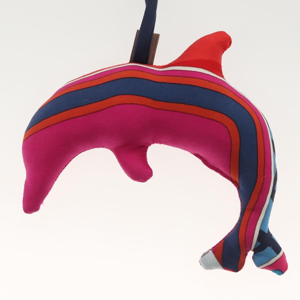 Hermès Hermes Petit H Dolphin Bag Charm Silk Paars