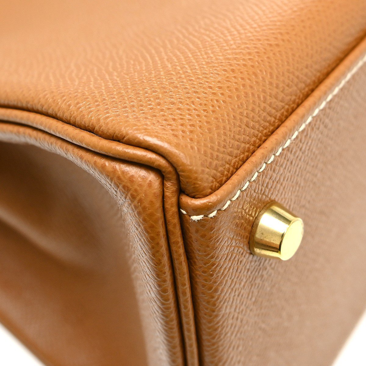 Hermès Hermes Kelly Brown Courchevel with Gold Hardware 32 Bruin