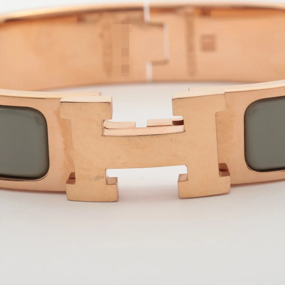 Hermès Hermes Clic H Fusion Enamel Narrow Goud