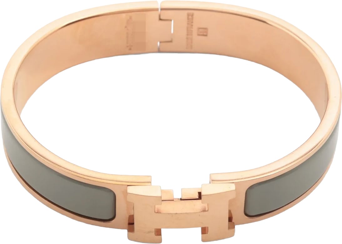 Hermès Hermes Clic H Fusion Enamel Narrow Goud