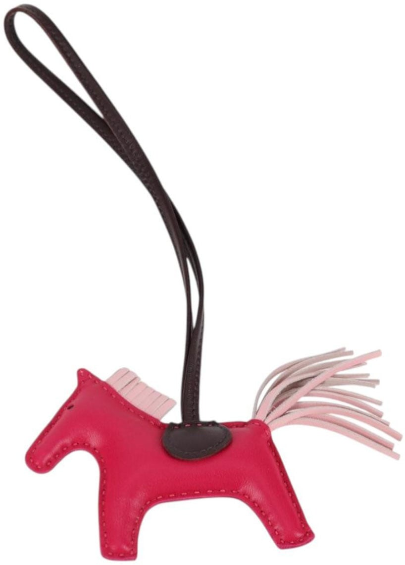 Hermès Hermes Pegase Rodeo Bag Charm Leather PM Roze
