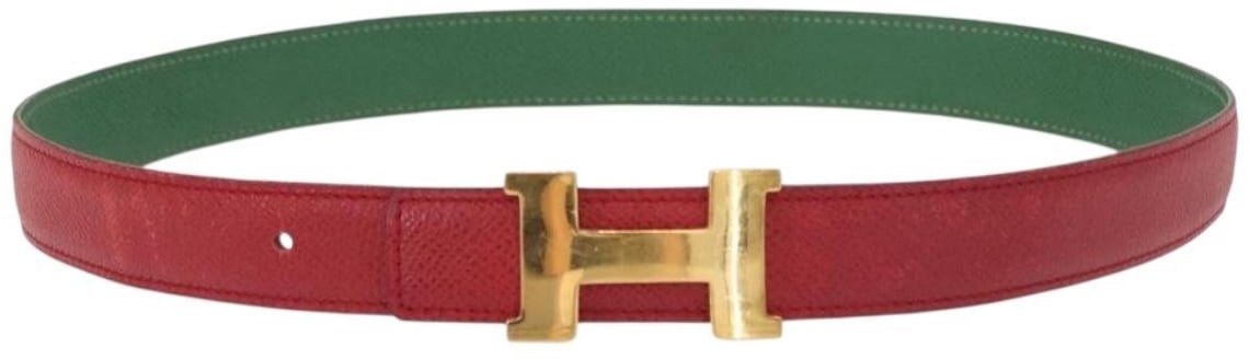 Hermès Hermes Constance Belt Leather Medium Rood