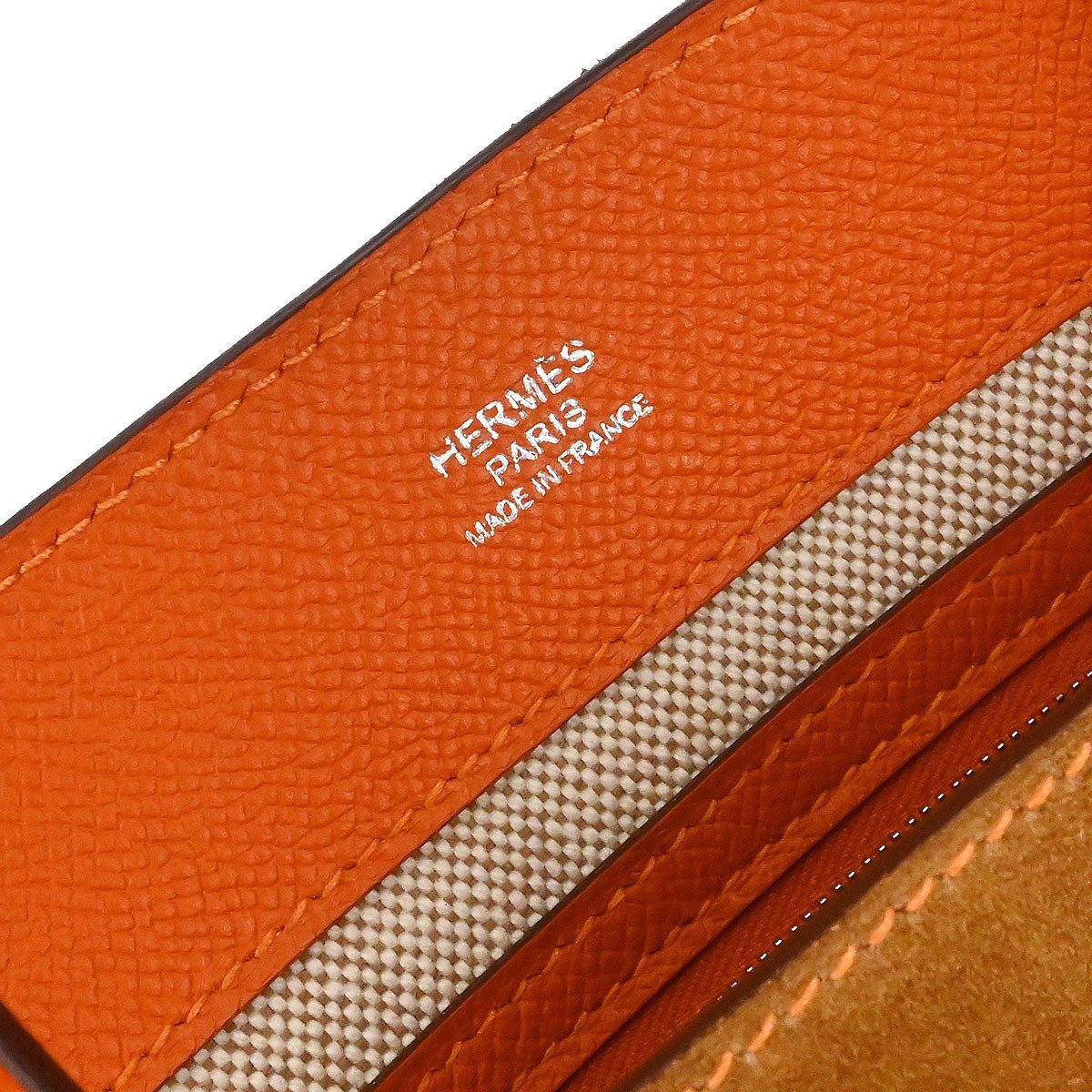 Hermès Hermes Maxibox Cabas Doblis Suede with Epsom 30 Oranje