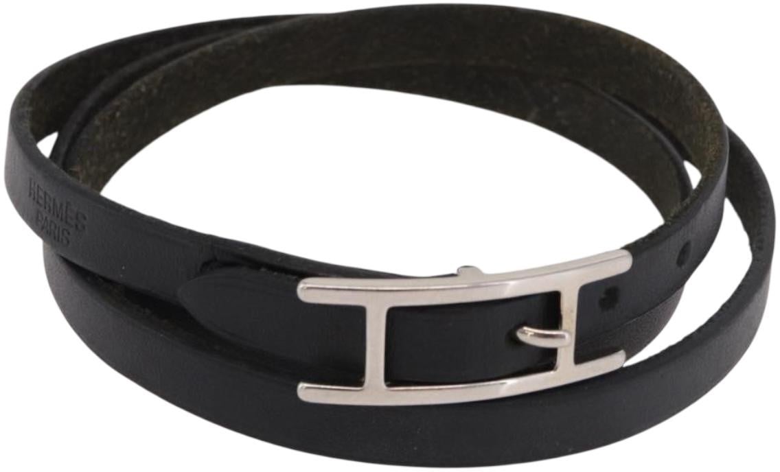 Hermès Hermes Hapi 3 Leather with Metal Zwart