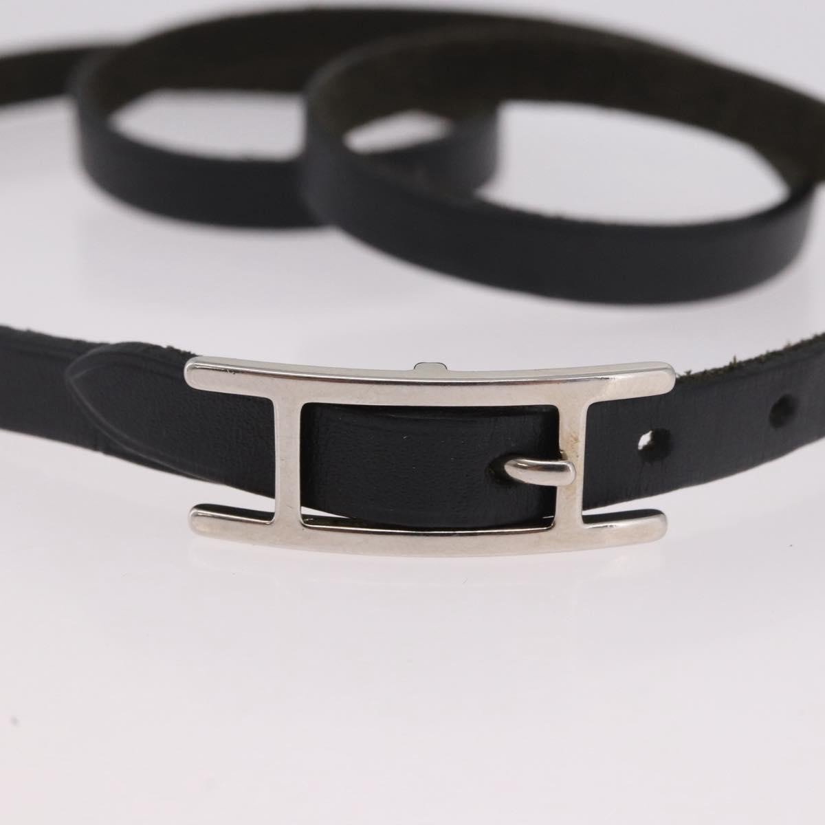 Hermès Hermes Hapi 3 Leather with Metal Zwart