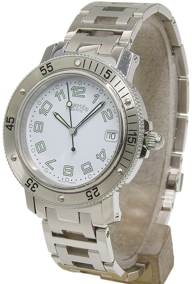 Hermès Hermes Clipper Diver Quartz Stainless Steel 28 Divers