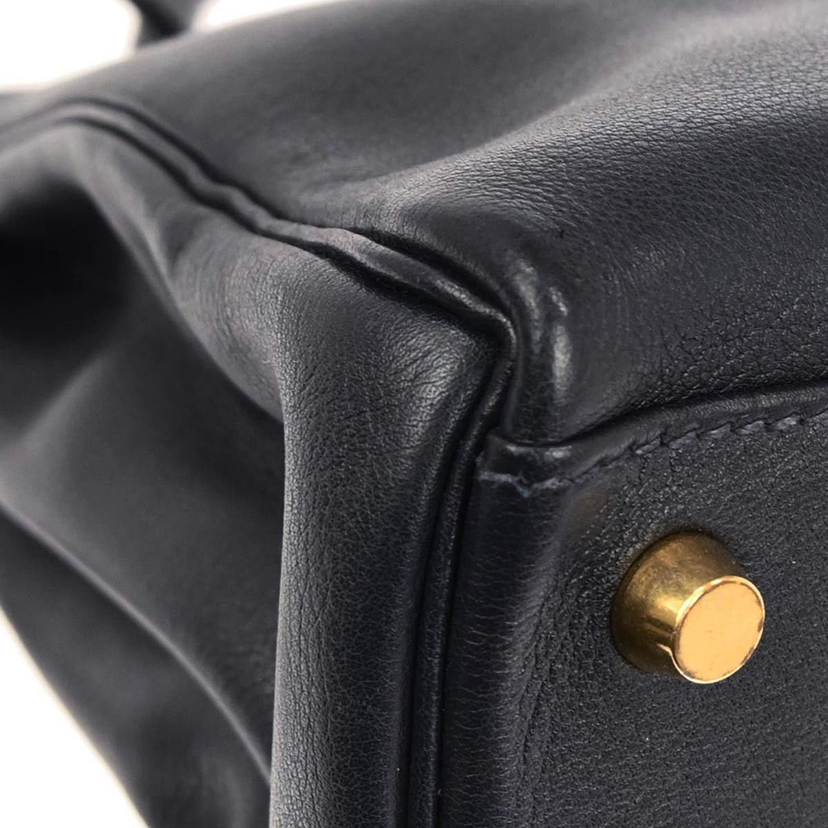 Hermès Hermes Kelly Handbag Blue Courchevel with Gold Hardware 32 Blauw