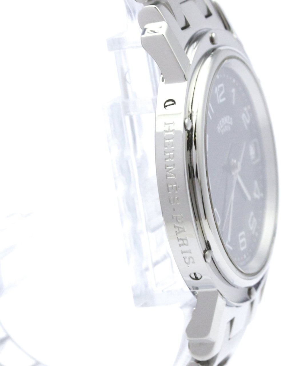 Hermès Hermes Clipper Quartz Watch Stainless Steel 36 Divers