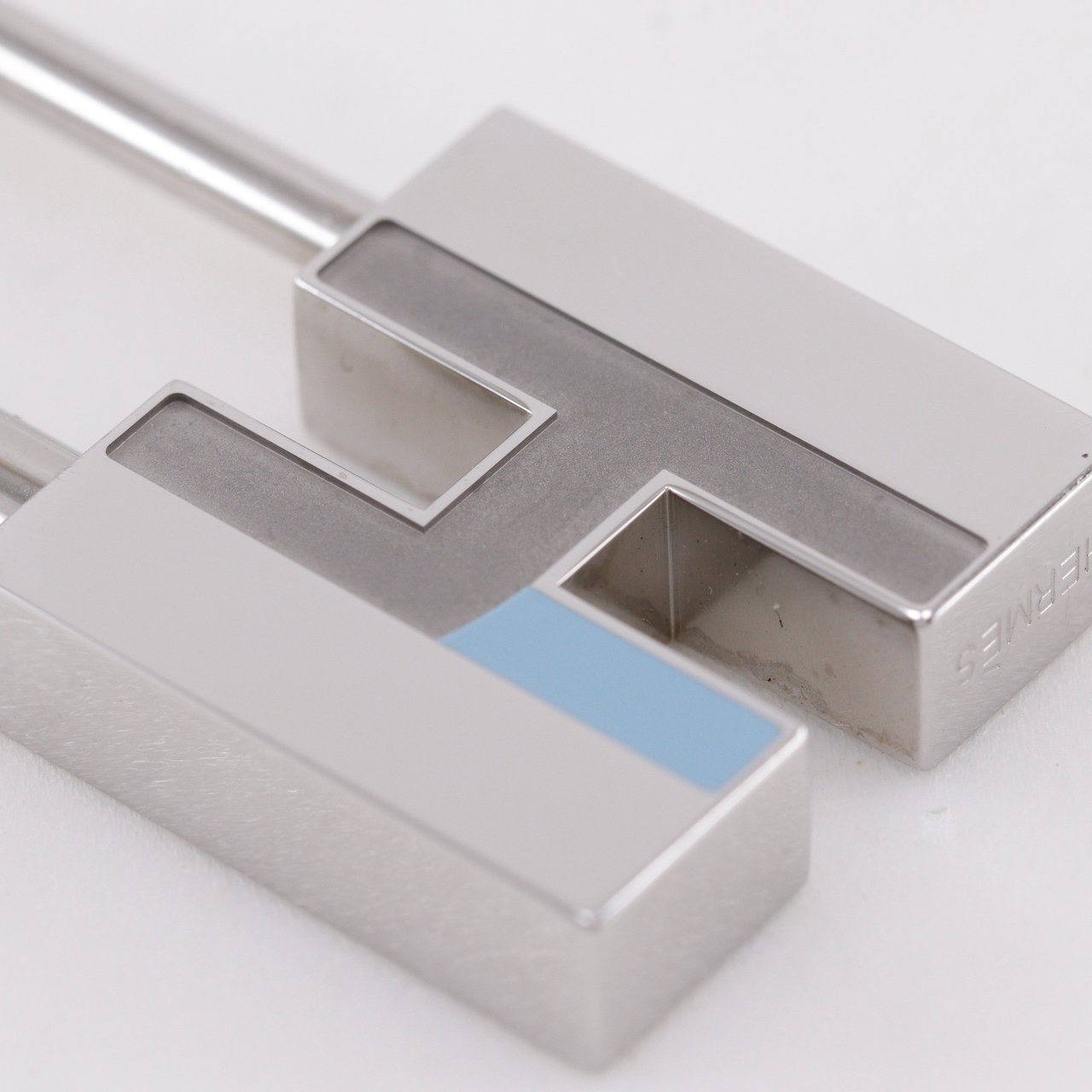 Hermès Hermes Cadena Keyring Metal Zilver