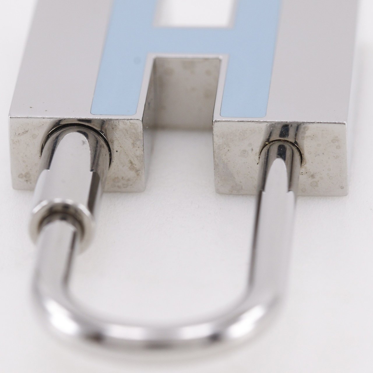 Hermès Hermes Cadena Keyring Metal Zilver
