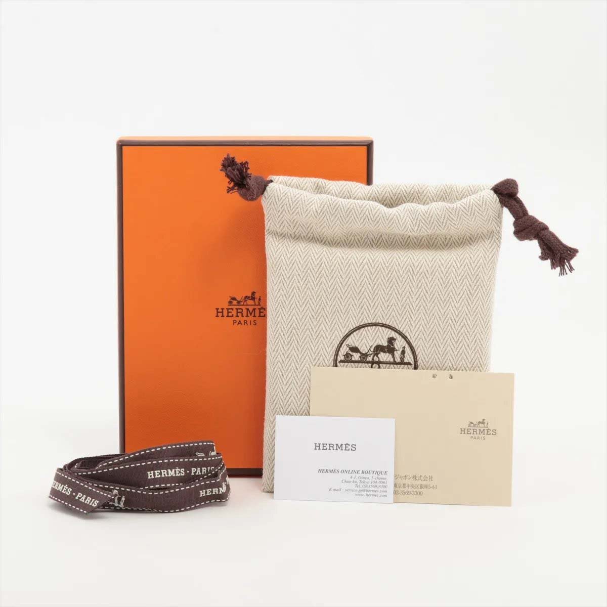 Hermès Hermes Pop H Pendant Chain Metal and Enamel Mini Roze
