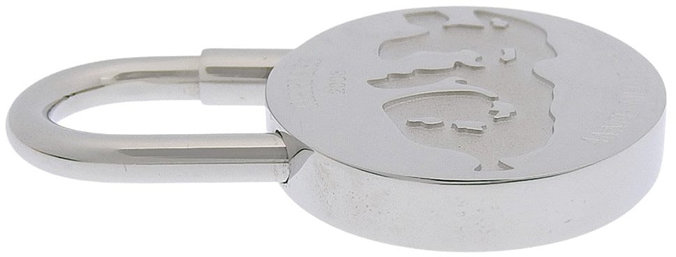 Hermès Hermes Annee Mediterranee Cadena Lock Charm Metal Zilver