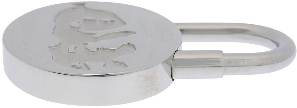 Hermès Hermes Annee Mediterranee Cadena Lock Charm Metal Zilver
