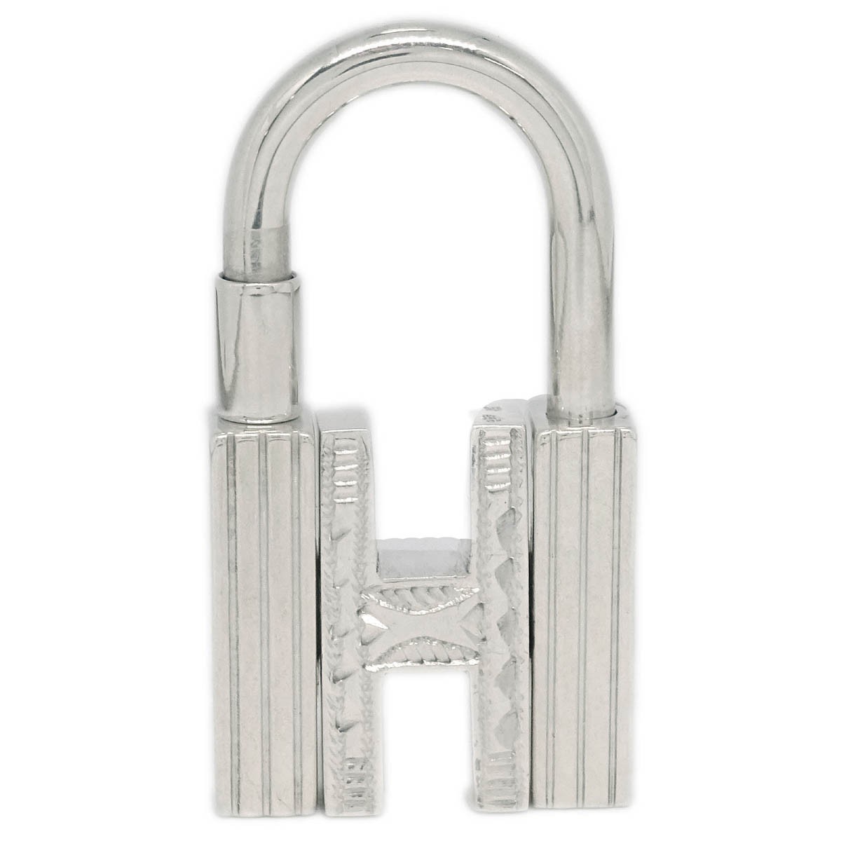 Hermès Hermes Annee Mediterranee Cadena Lock Charm Metal Zilver