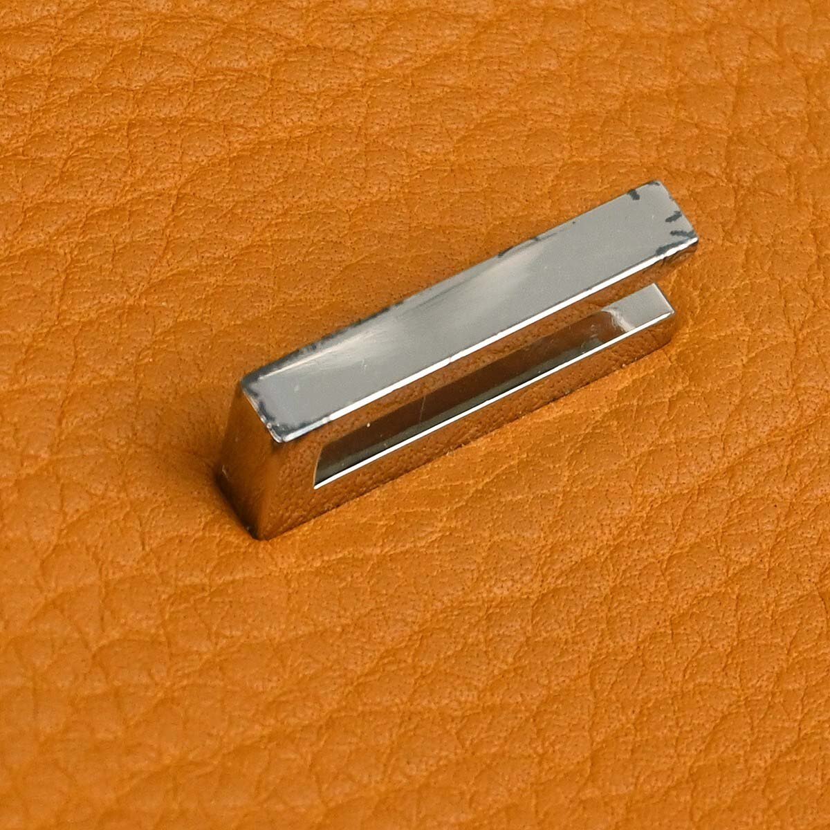 Hermès Hermes Birkin Orange Fjord with Palladium Hardware 45 Bruin
