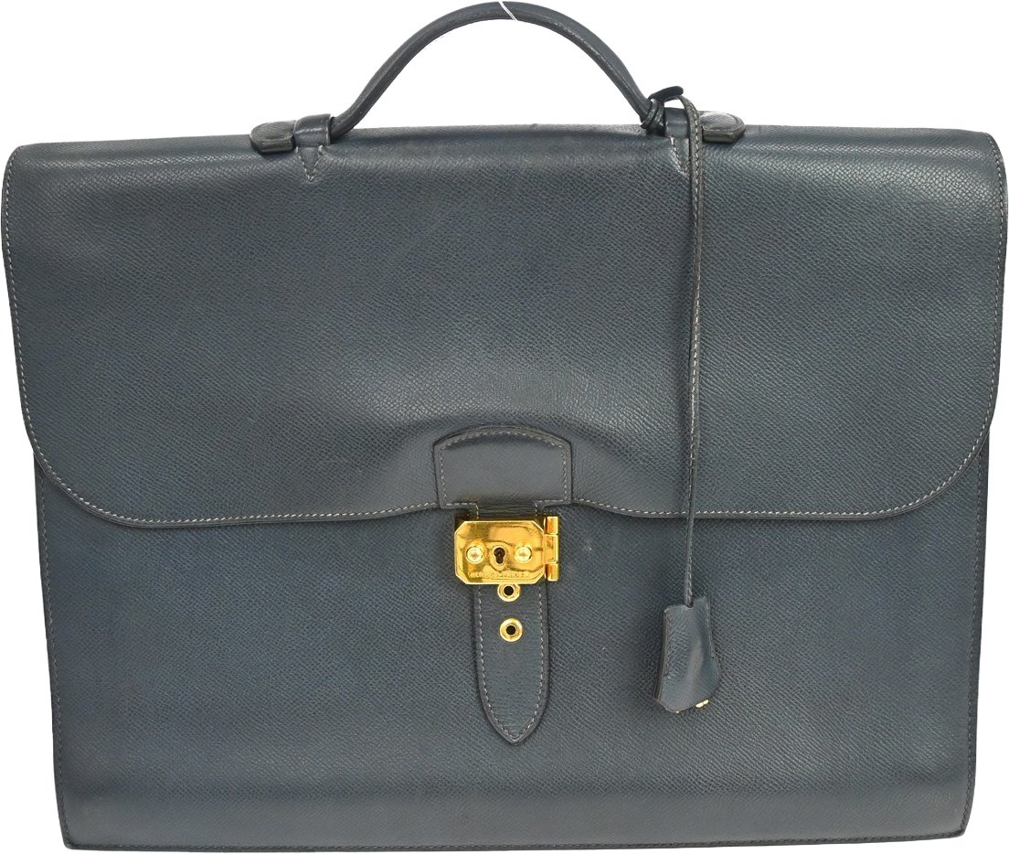 Hermès Hermes Sac a Depeches Courchevel 38 Navy