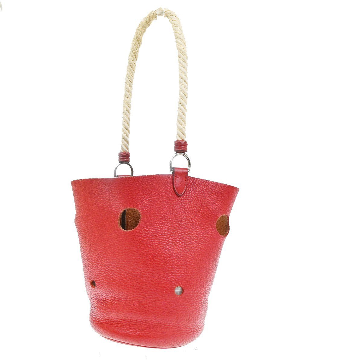 Hermès Hermes Mangeoire Taurillon Clemence Leather PM Rood