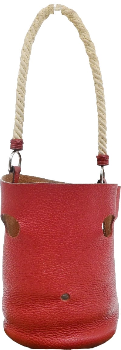Hermès Hermes Mangeoire Taurillon Clemence Leather PM Rood