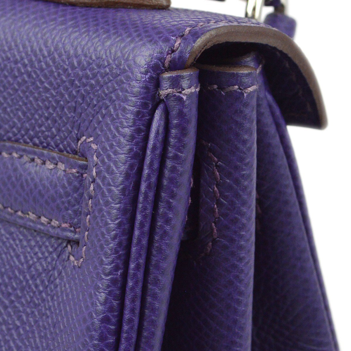 Hermès Hermes Kelly Purple Epsom with Palladium Hardware 25 Paars
