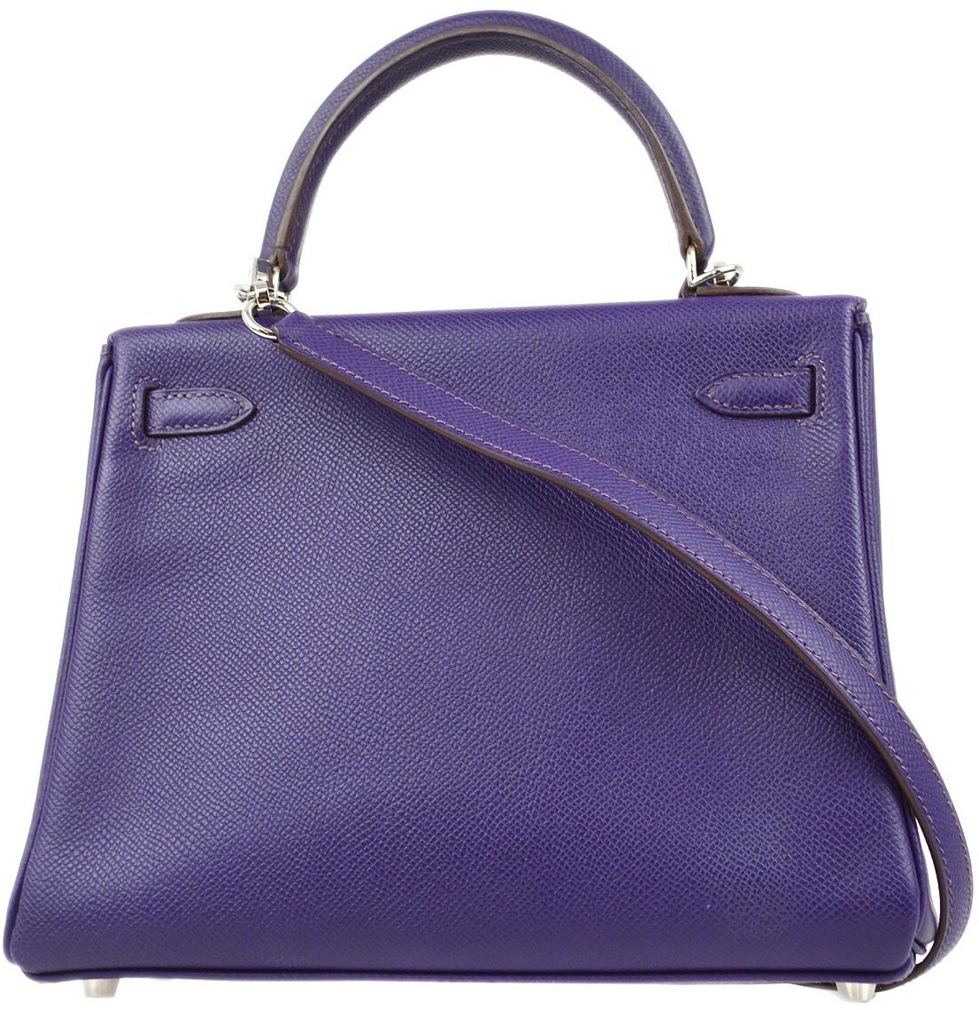 Hermès Hermes Kelly Purple Epsom with Palladium Hardware 25 Paars