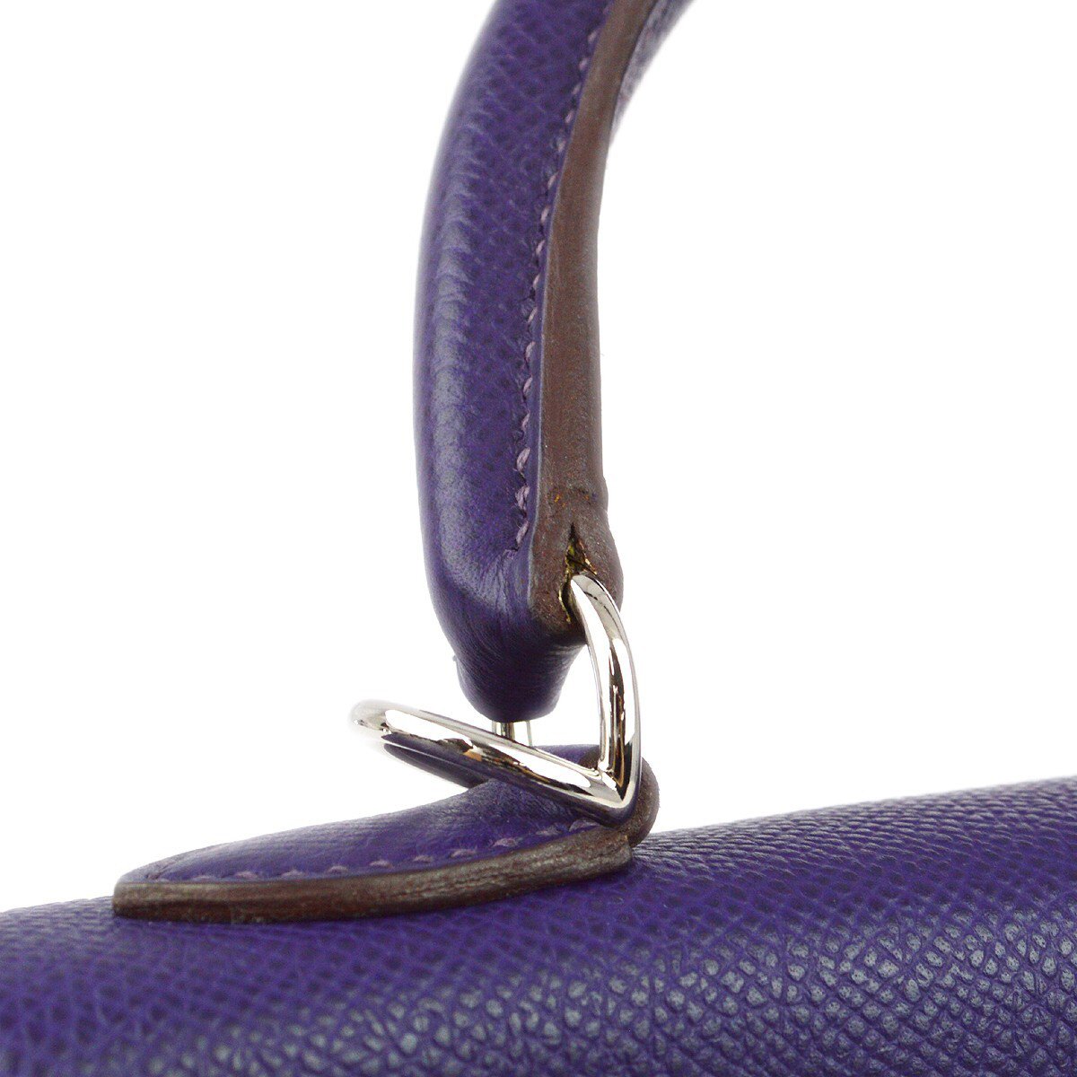 Hermès Hermes Kelly Purple Epsom with Palladium Hardware 25 Paars