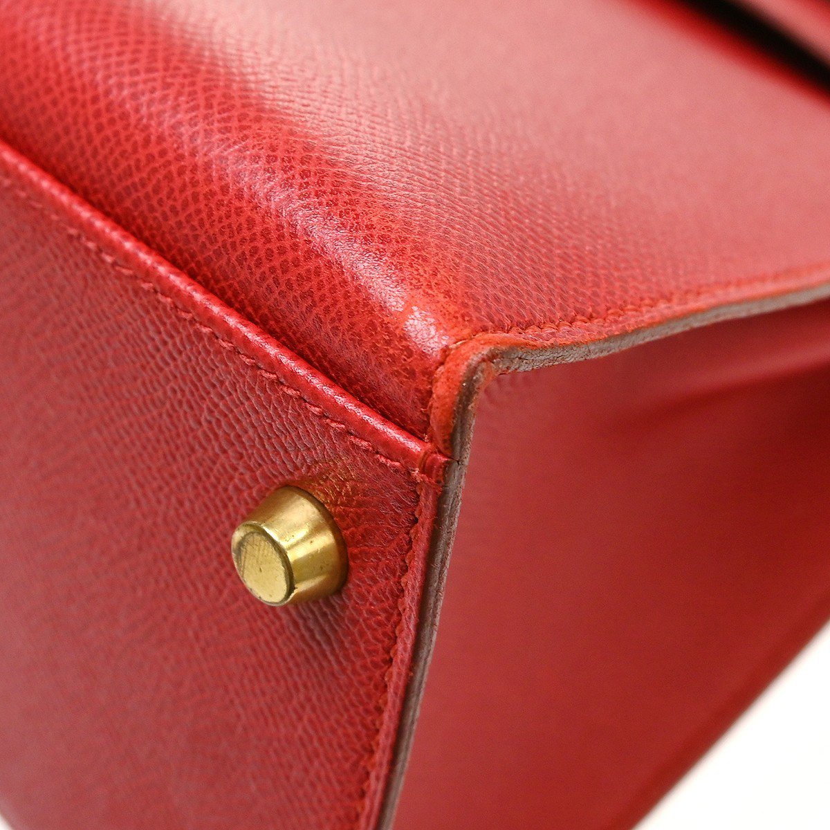 Hermès Hermes Kelly Red Courchevel with Gold Hardware 32 Rood