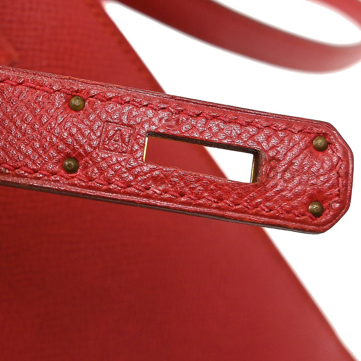 Hermès Hermes Kelly Red Courchevel with Gold Hardware 32 Rood