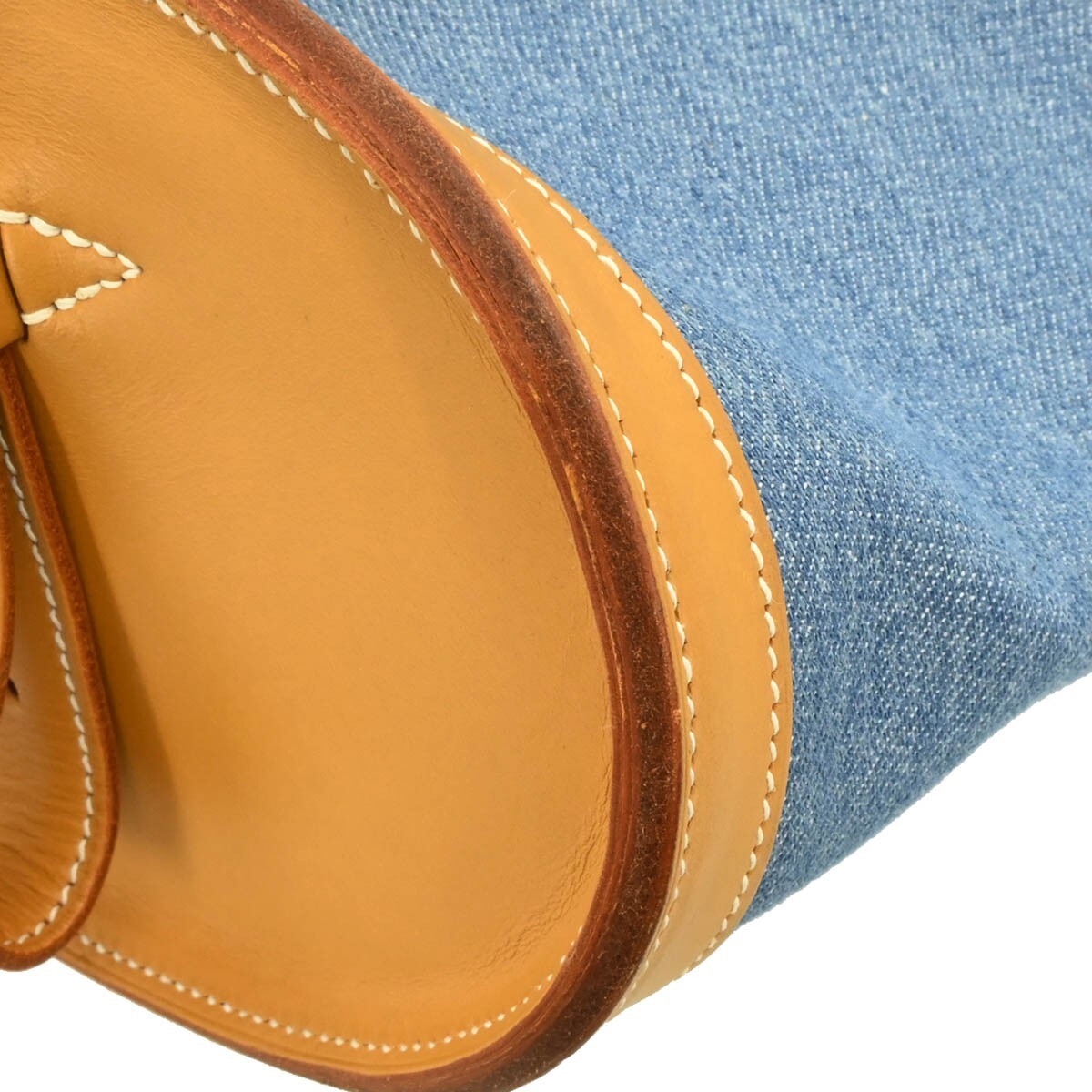 Hermès Hermes Sac Doremi Bag Denim with Leather Medium Blauw