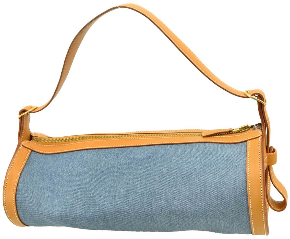 Hermès Hermes Sac Doremi Bag Denim with Leather Medium Blauw