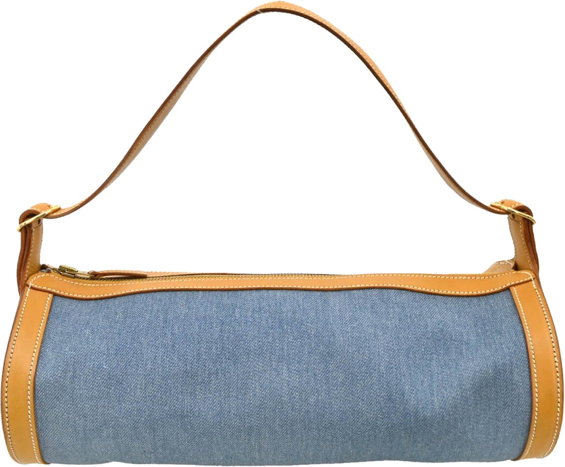 Hermès Hermes Sac Doremi Bag Denim with Leather Medium Blauw