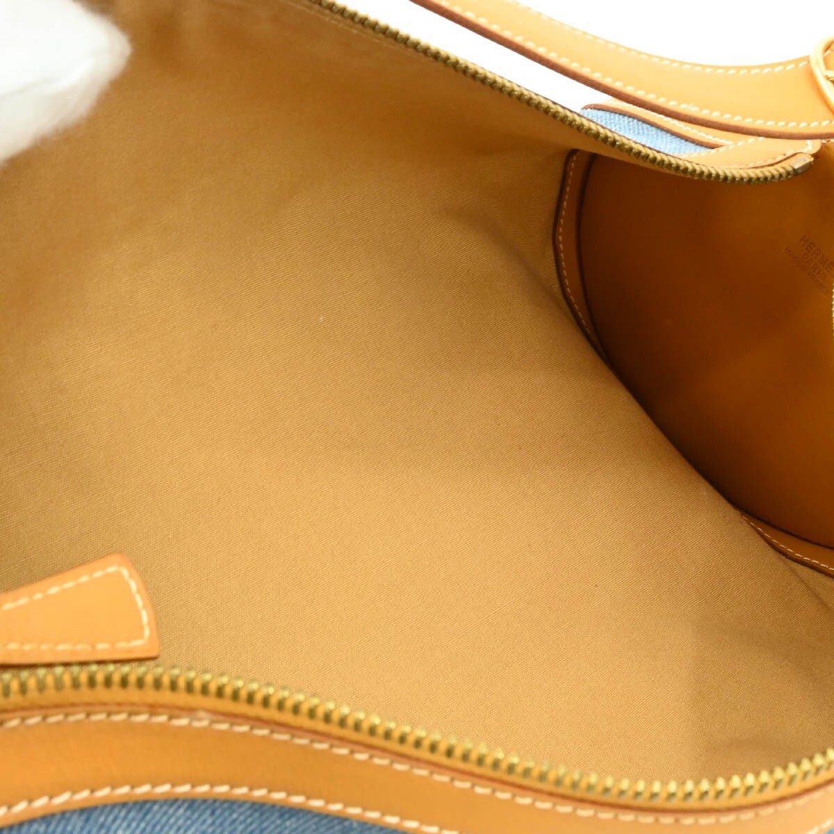 Hermès Hermes Sac Doremi Bag Denim with Leather Medium Blauw