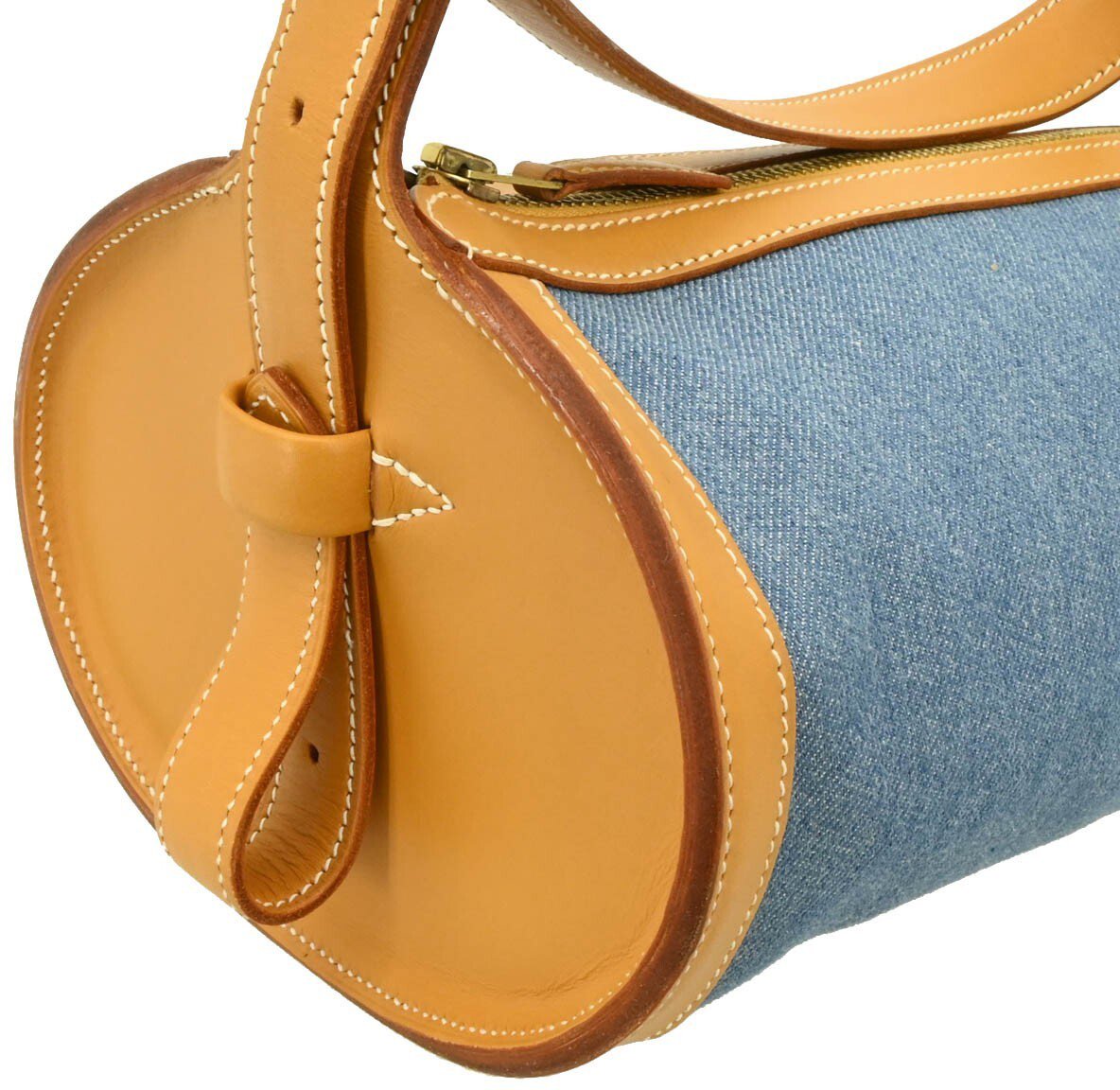 Hermès Hermes Sac Doremi Bag Denim with Leather Medium Blauw
