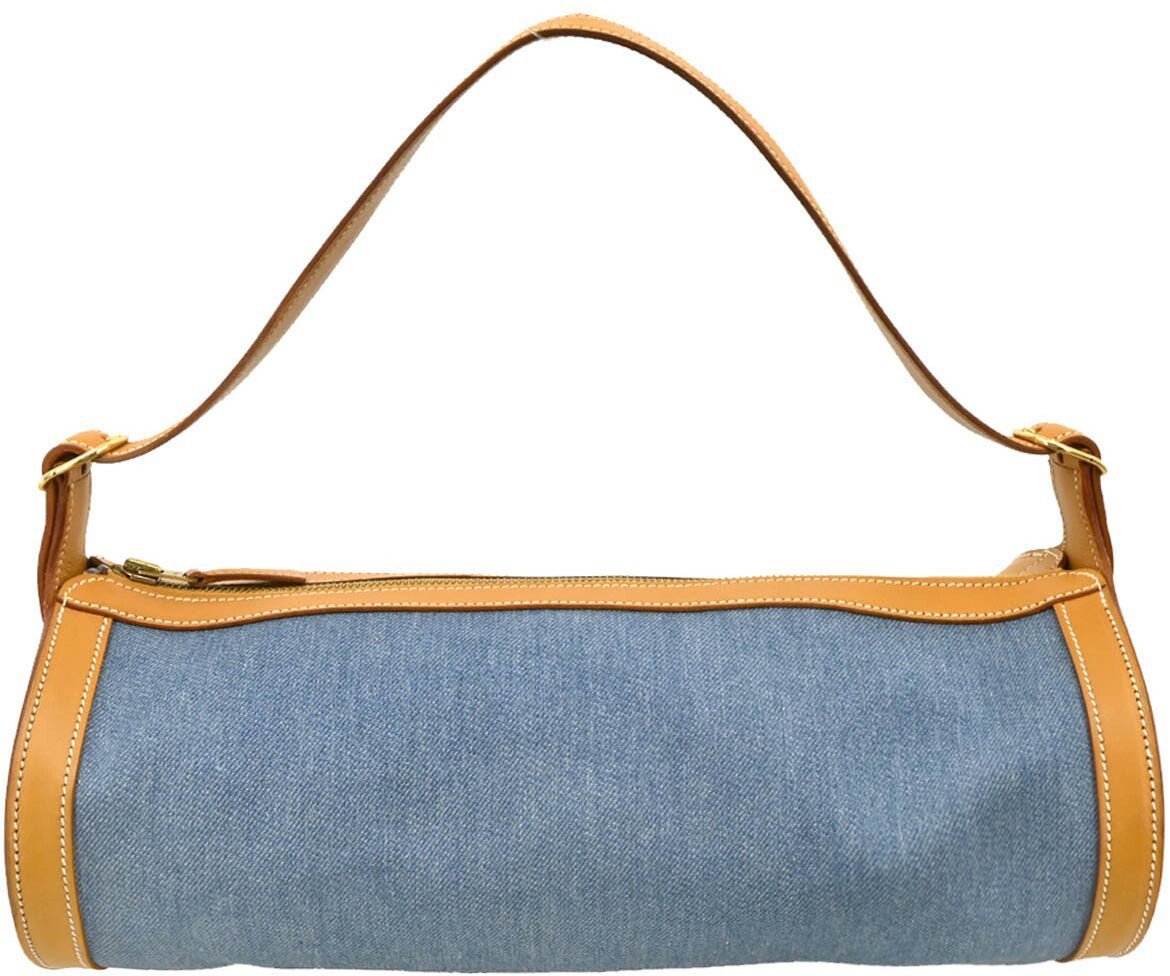 Hermès Hermes Sac Doremi Bag Denim with Leather Medium Blauw