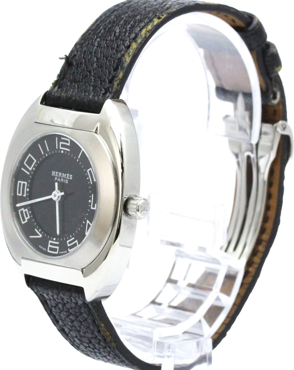 Hermès Hermes Espace Stainless Steel and Leather 31 Divers