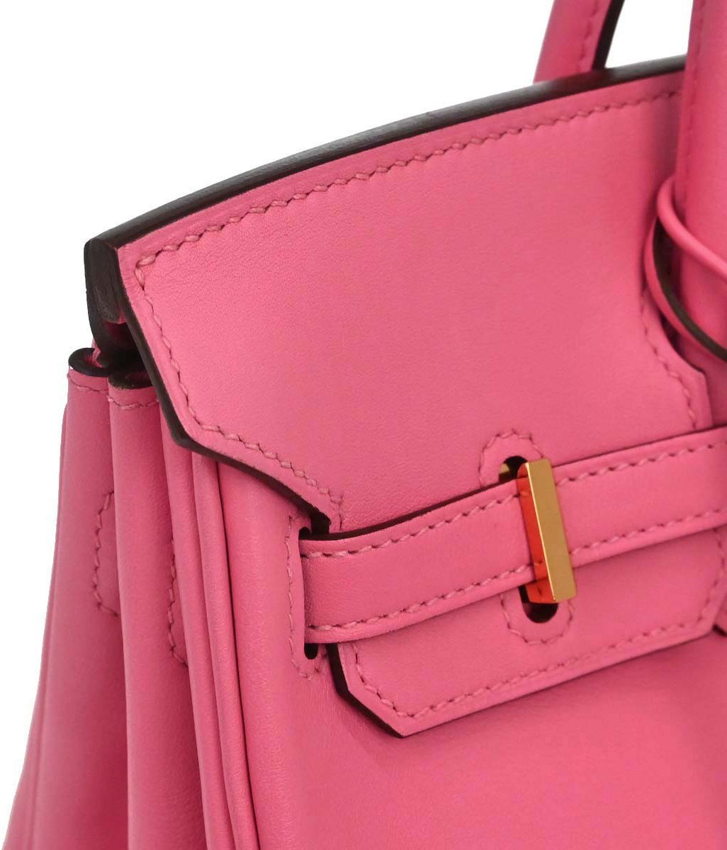 Hermès Hermes Birkin Pink Azalea Swift with Gold Hardware 25 Roze
