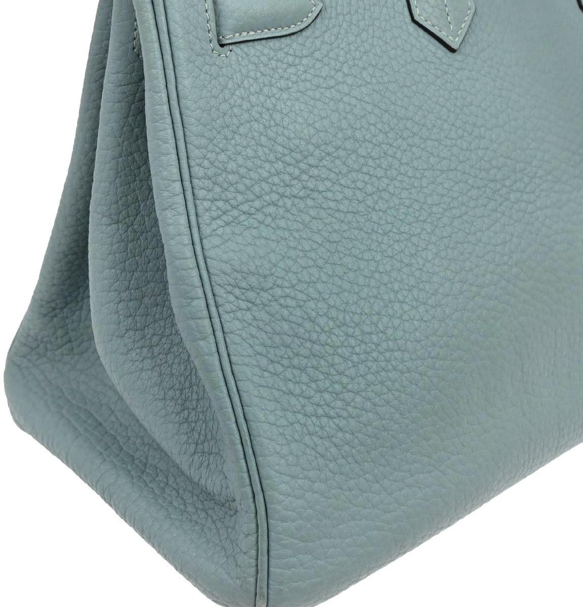 Hermès Hermes Birkin Handbag Taurillon Clemence 35 Blauw