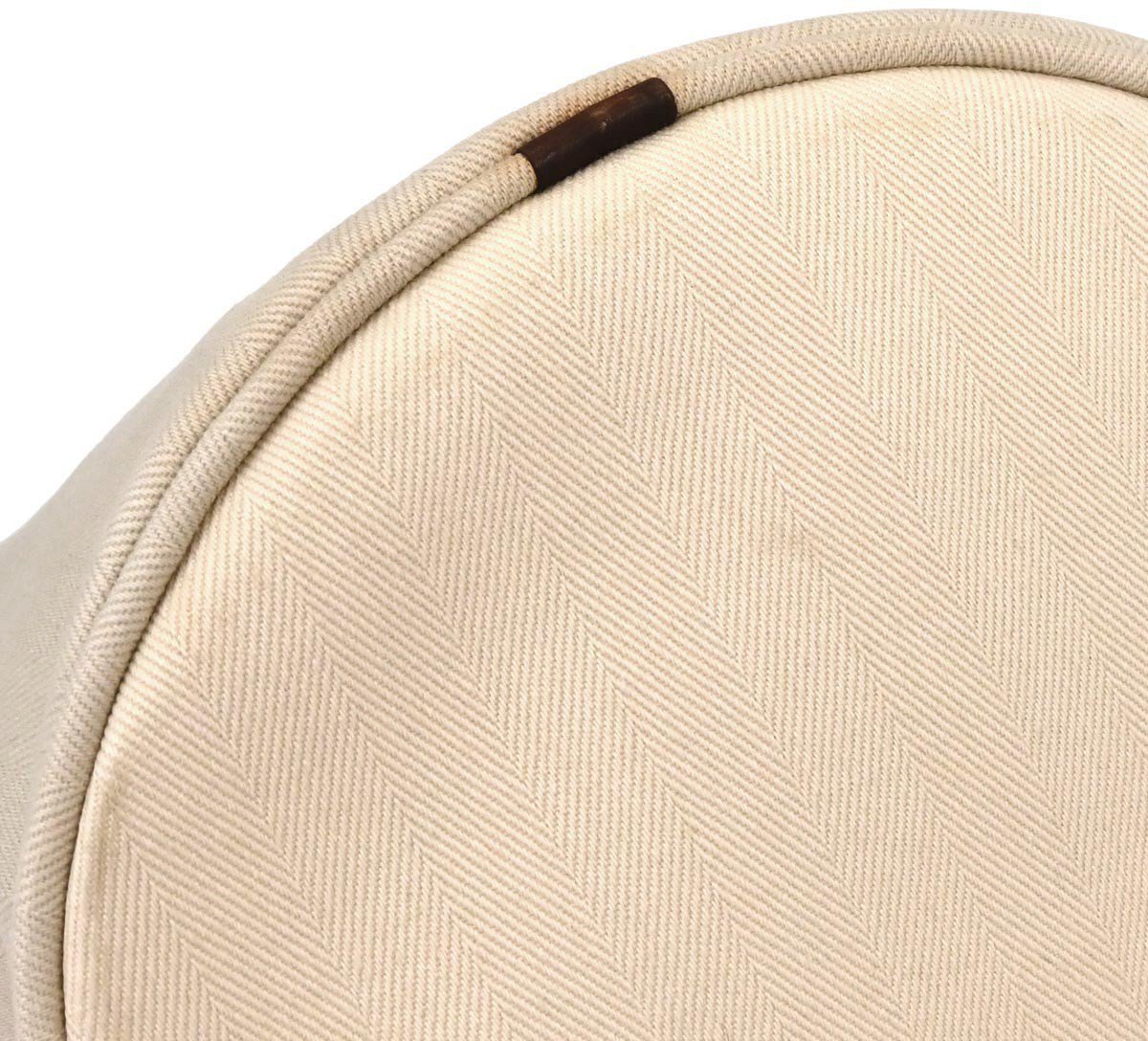 Hermès Hermes Grooming Handbag Canvas Beige