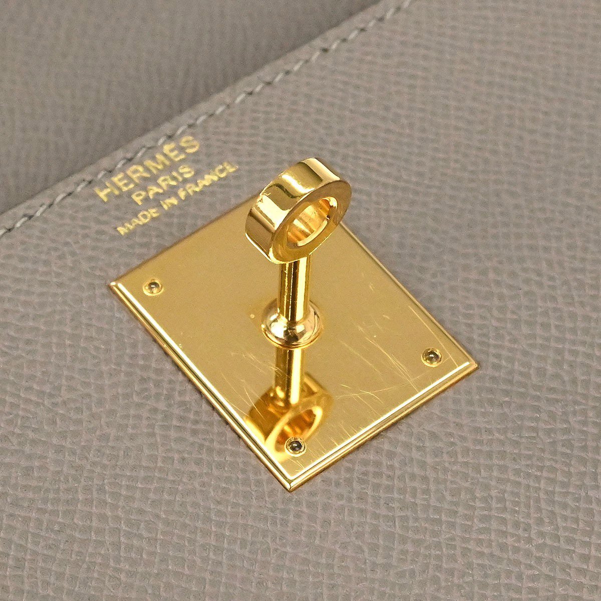 Hermès Hermes Kelly Handbag Grey Epsom with Gold Hardware 32 Grijs